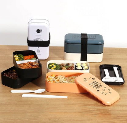Lunch Box Orange et Blanche