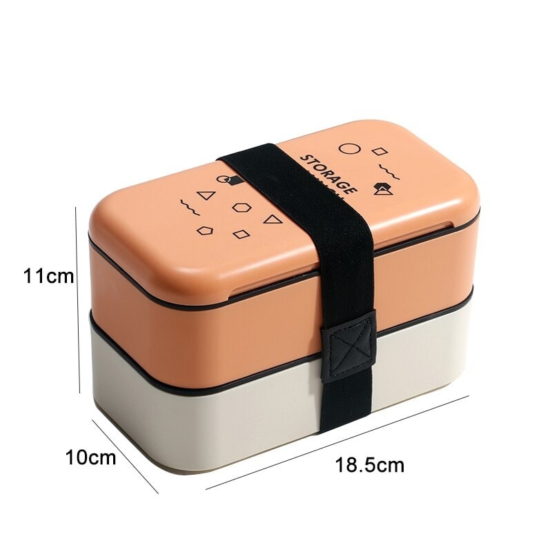 Lunch Box Orange et Blanche