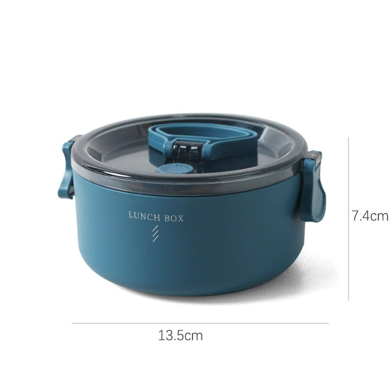 Lunch Box Ronde Bleu - 1 Étage