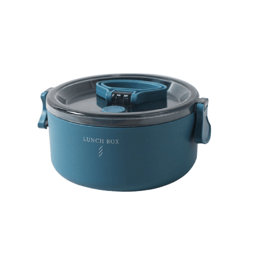 Lunch Box Ronde Bleu - 1 Étage
