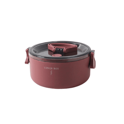 Lunch Box Ronde Rouge - 1 Étage
