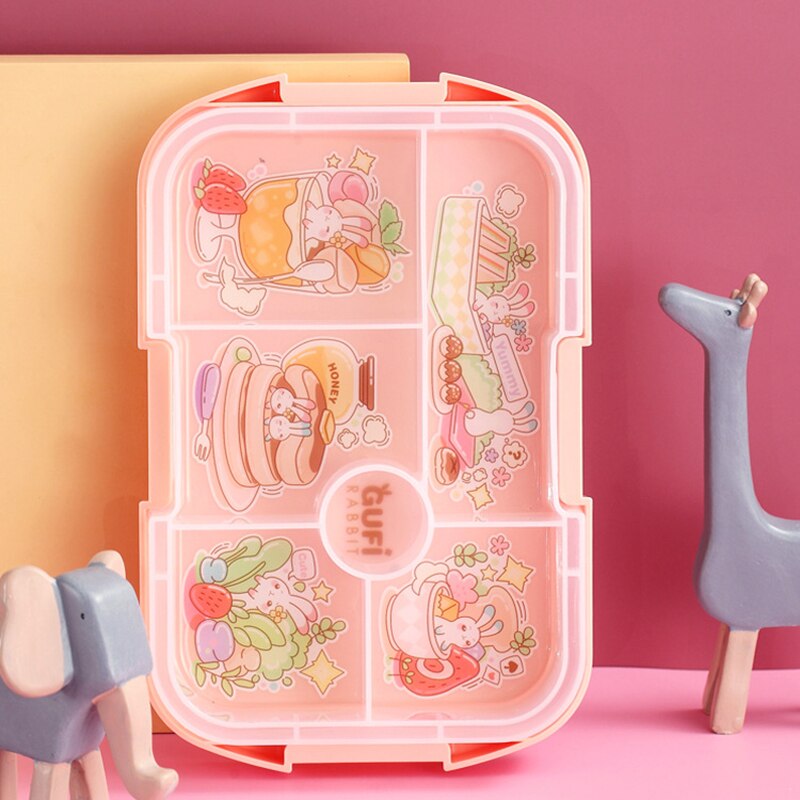 Lunch Box Rose Cute Lapin