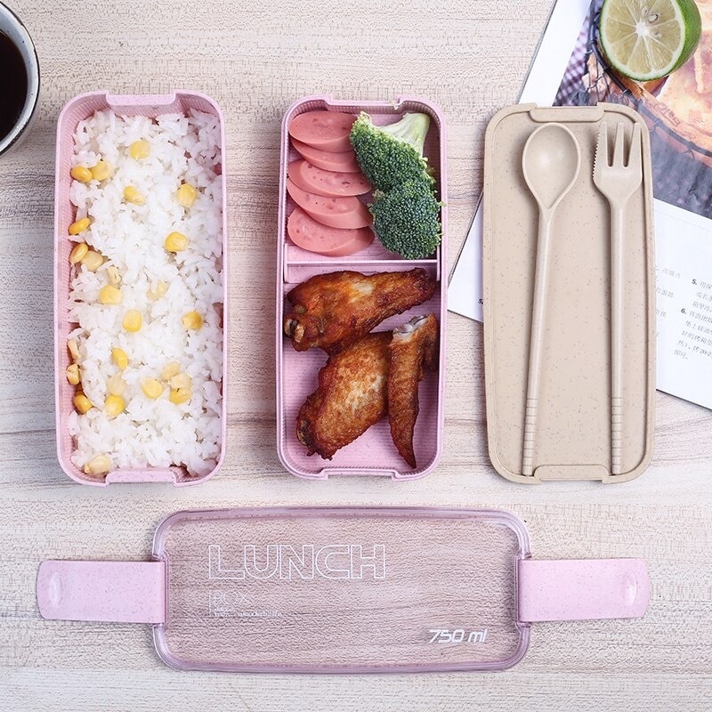 Lunch Box Beige - 2 étages