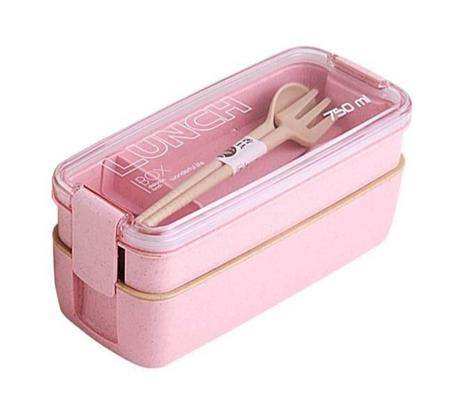 Lunch Box Rose - 2 étages