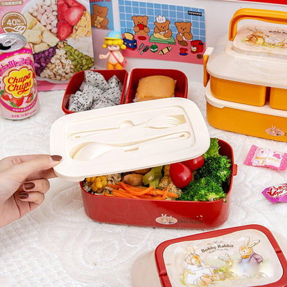 Lunch Box Rouge Enfants Lapin