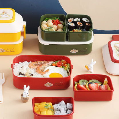 Lunch Box Verte Enfants Lapin