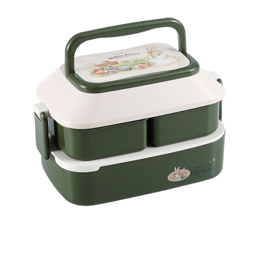 Lunch Box Verte Enfants Lapin