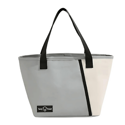 Lunch Bag Isotherme Gris à Main