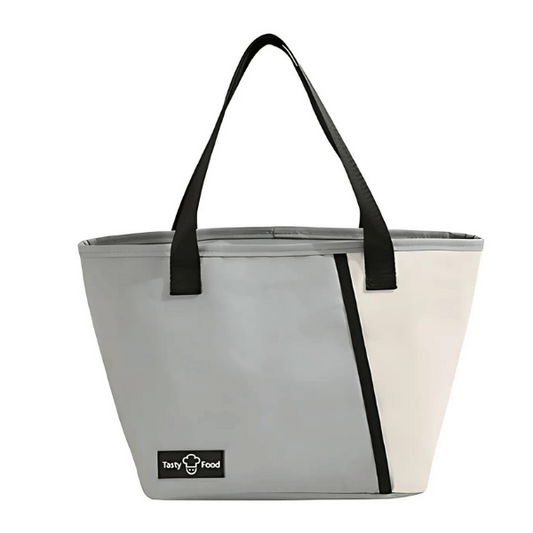 Lunch Bag Isotherme Gris à Main