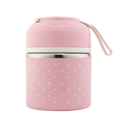 Lunch box isotherme rose un compartiment