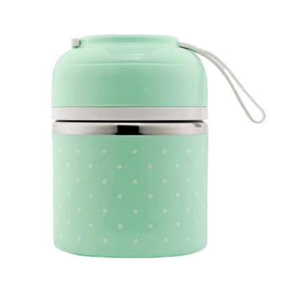 Lunch box isotherme verte un compartiment