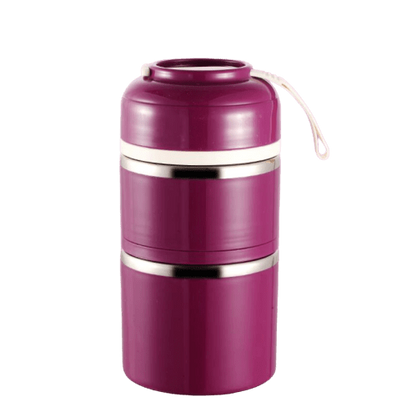 lunch box isotherme violette deux compartiments