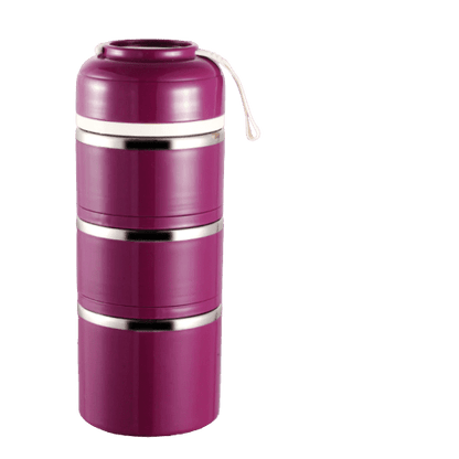 lunch box isotherme violette trois compartiments