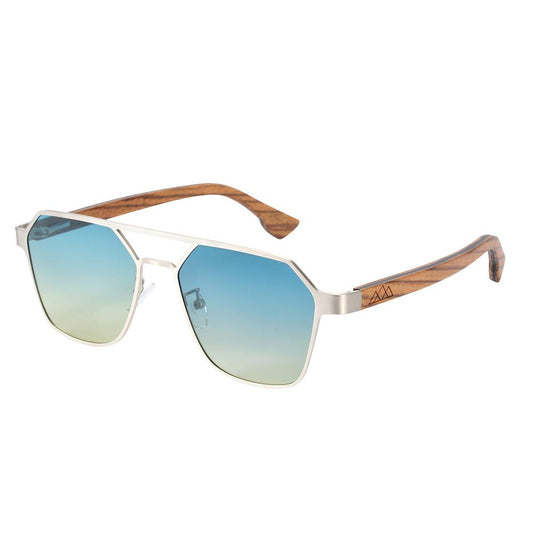 Lunettes en Bois - Tiral Bleu