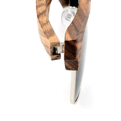Lunettes en bois Ray Ban Clubmaster - Gris