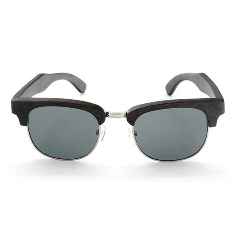 Lunettes de soleil bois Clubmaster - All Black