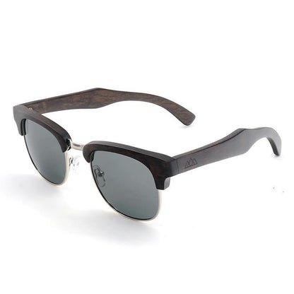 Lunettes de soleil bois Clubmaster - All Black
