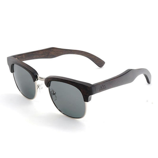 Lunettes de soleil bois Clubmaster - All Black