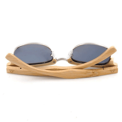 Lunettes de soleil bois Ray Ban Clubmaster - Blue