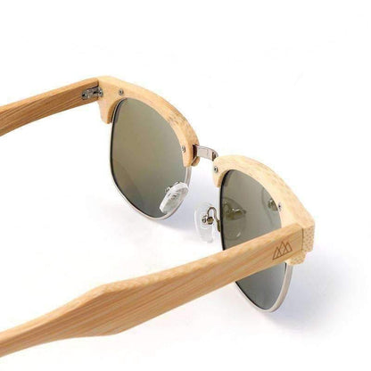 Lunettes de soleil bois Clubmaster - Sun