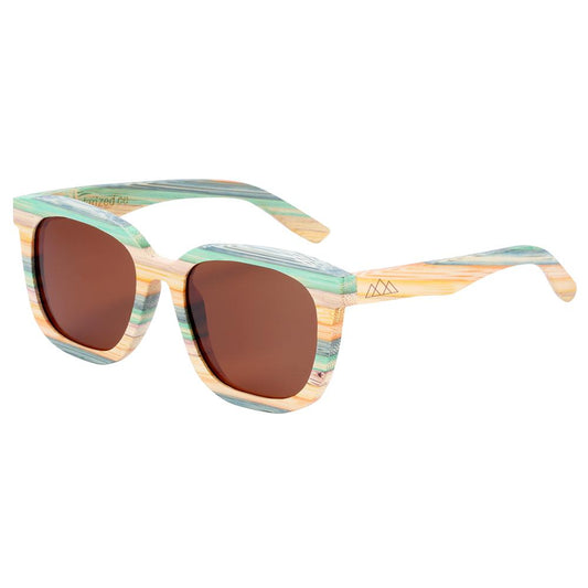 Lunettes en Bois - Skateboard Brun