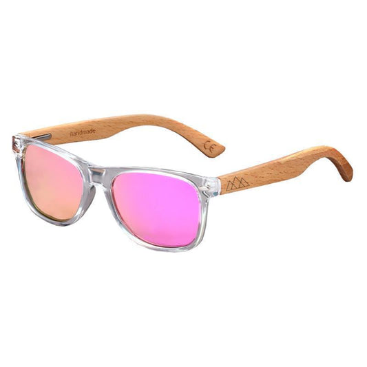 Lunettes en bois Enfant - Wayfarer Sky Junior Rose Orange