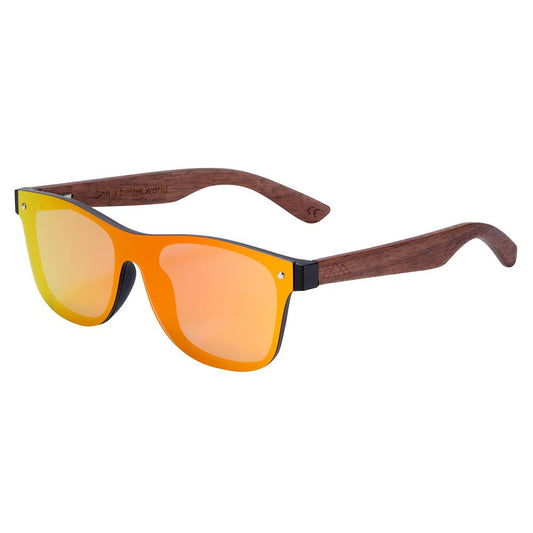 Lunette de Soleil Homme Bois - Wayfarer Full Orange