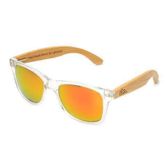 Lunette Soleil Bois - Wayfarer Sky Orange