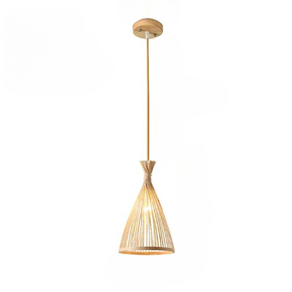 Lustre Bambou de Style Chinois Fait à la Main