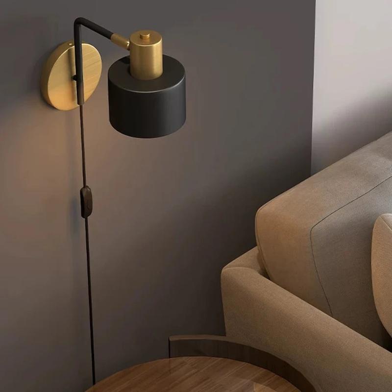 Applique murale noire et doré salon design