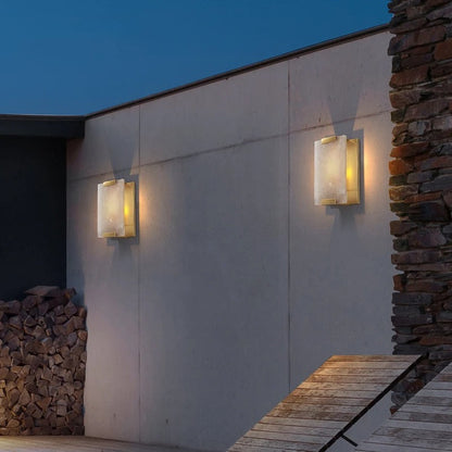 applique murale led externe moderne rectangulaire