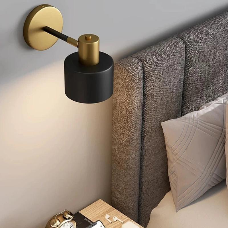 applique murale noire et doré chambre luxueuse