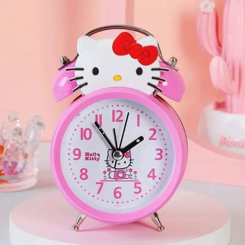 Réveil hello kitty rond