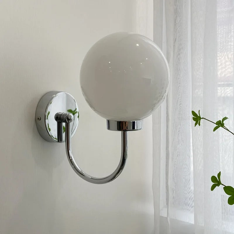 applique murale led couleur argent