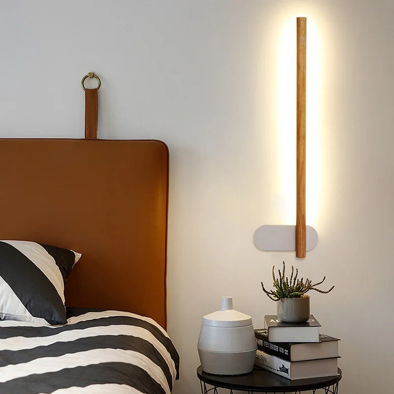 applique murale chambre moderne bois blanc