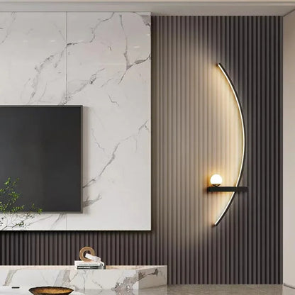 applique murale noir chambre moderne