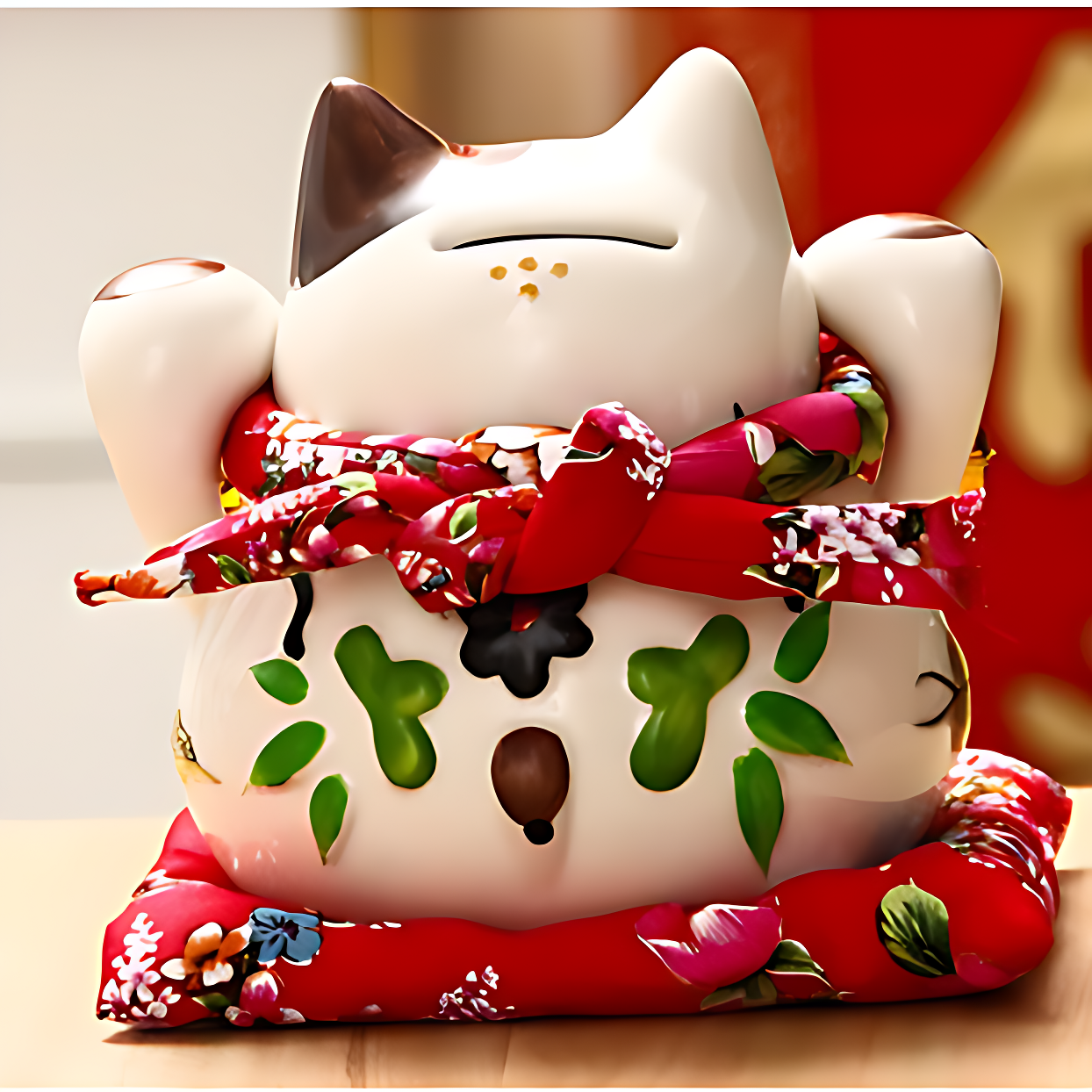 Maneki neko porte bonheur