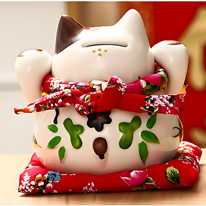 Maneki neko porte bonheur