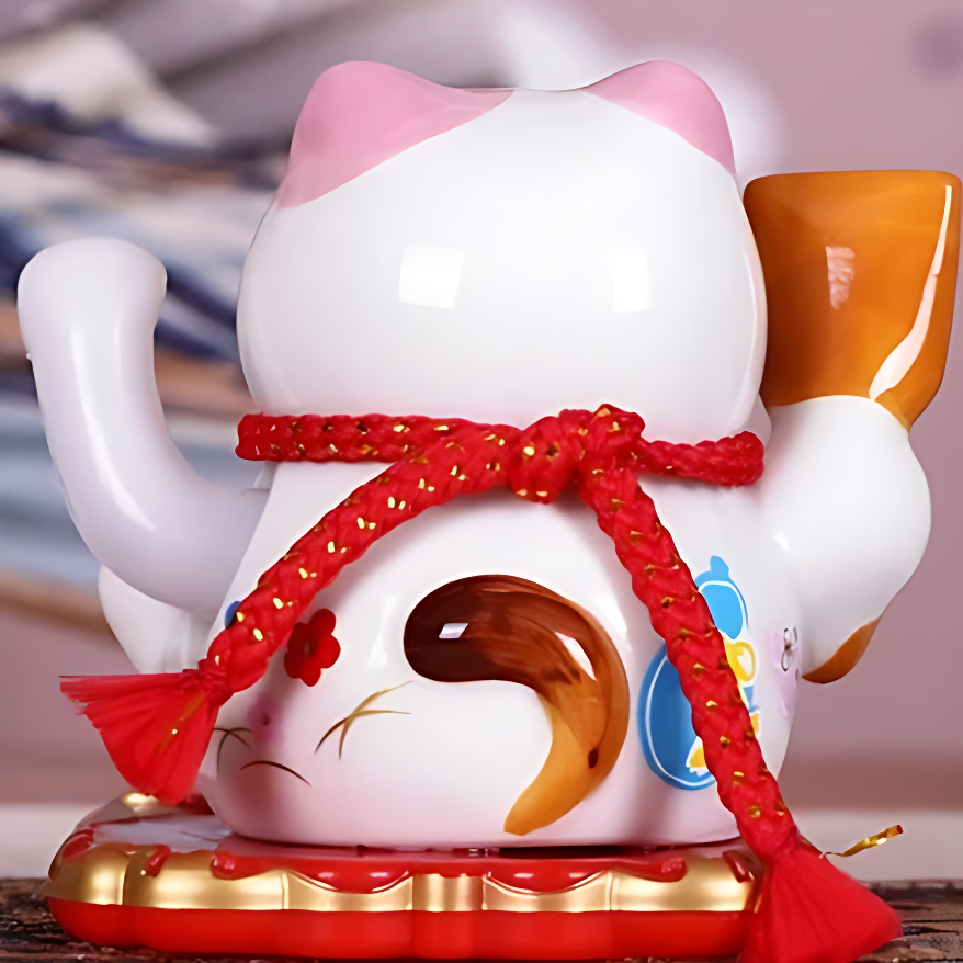 Maneki neko blanc