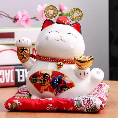 Maneki Neko Tirelire ’Hiragana Cat’ - 11 x cm