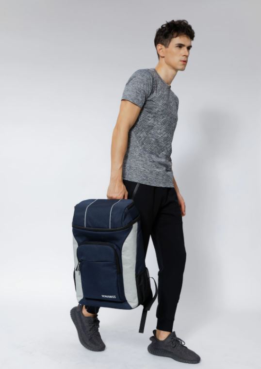 Sac à Dos Isotherme Bleu et Gris