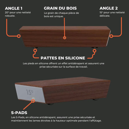 Aiguiseur Rouleau Couteau en Bois