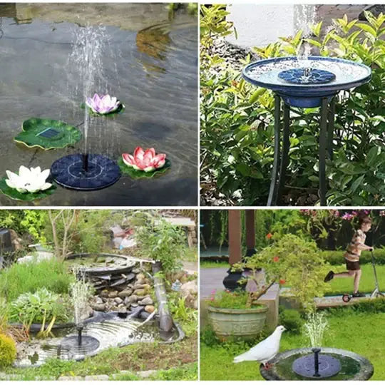 Mini Fontaine Solaire | Abreuvoirs d'oiseaux en fontaine