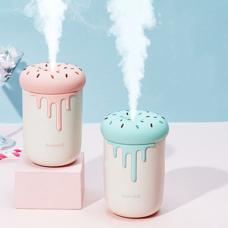 Mini humidificateur d'air ultrasonique et silencieux - DONUT