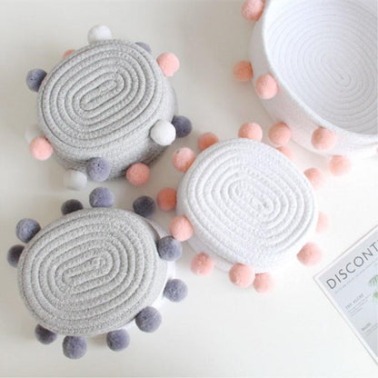 Mini Panier en Corde de Coton