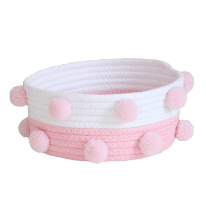 Mini Panier Rangement rose