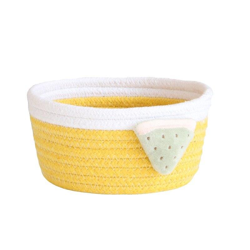 Mini Panier Rond jaune