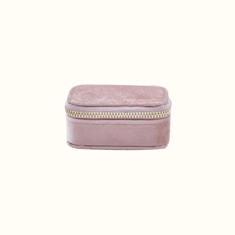 Mini trousse à bijoux en velours pour voyage