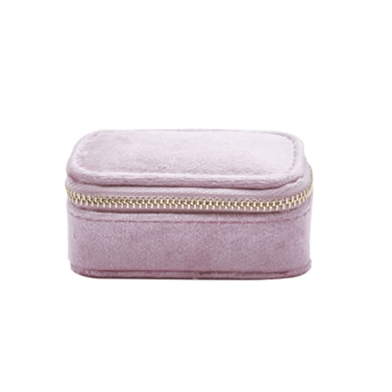 Mini trousse à bijoux en velours pour voyage