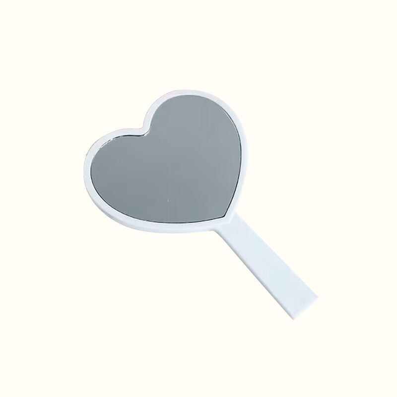 Miroir à main cœur